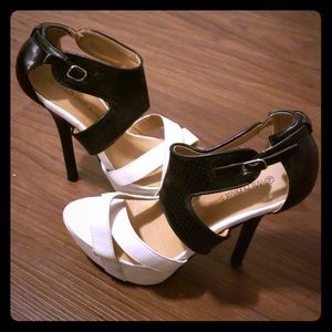 Black/White Heels